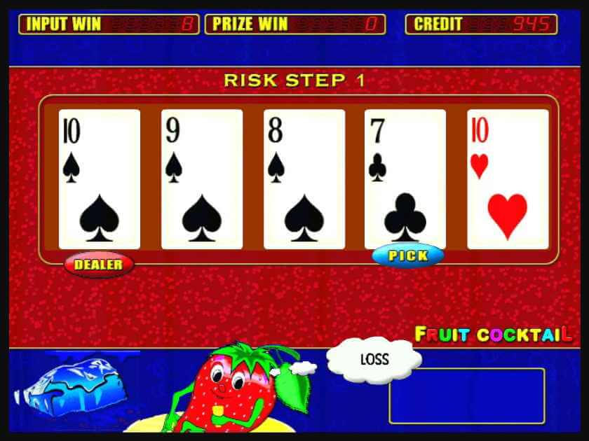 Играть с риском в Фруктовый Коктейль